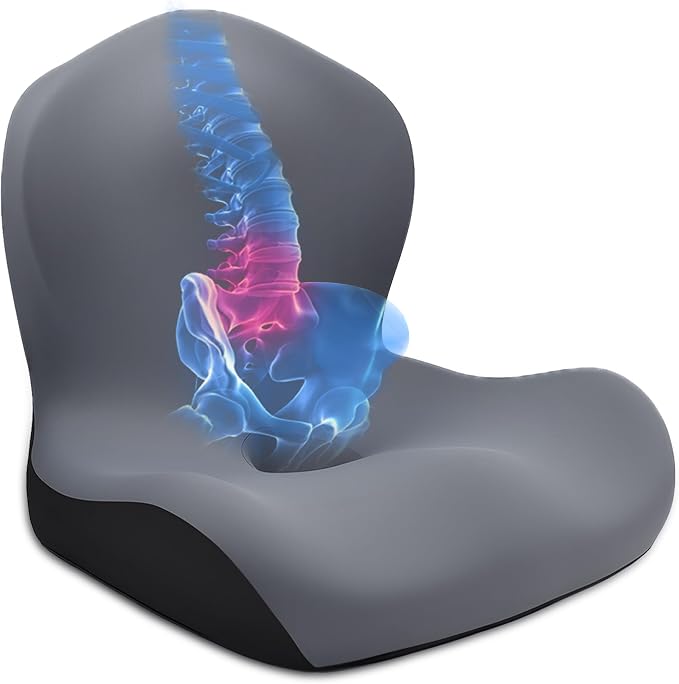 Seat Cushion for Office Chair and Car, L-Shaped Ergonomic Car Seat Cushions - Image 9