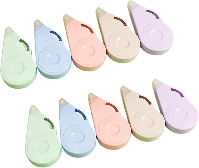 10Pcs Correction Tape Roller 8mx5mm Quick Dry White Out Correction Tape Total by Unknown
