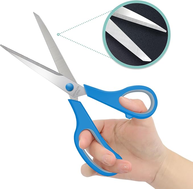 6 Packs Sewing Craft Scissors Bulk, Stainless Steel Shears - Image 4