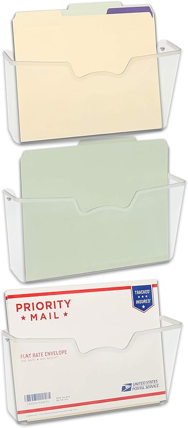 Simple Houseware Clear Single Pocket Wall Mount - Image 4