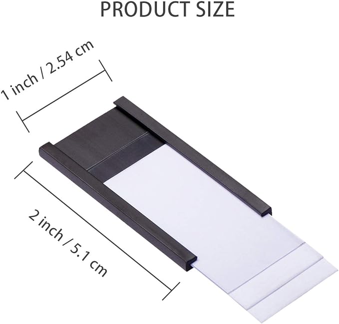 Magnetic Label Holders with Magnets, Data Card Holders with Clear Plastic - Image 2