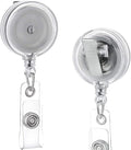 QREEL - 100 Pack - Retractable ID Name Badge Holder Reels by QREEL