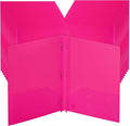 Mr. Pen- Plastic Folders with Pockets and Prongs, 24 Pack, Letter Size | Pink by MrPen