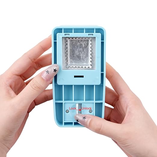 BAOFALI 2Pcs/Set Stamp Puncher 1.5x1.5inch &1x0.8inch Rectangular Postage Stamp - Image 8