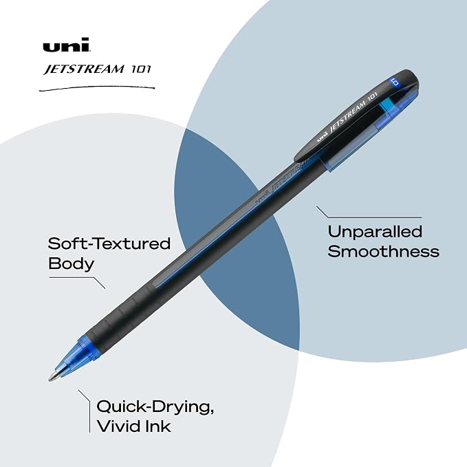 uniball Jetstream 101 Ballpoint Pens, Medium Point, 12 Pack - Image 3