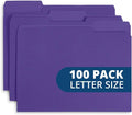 Blue Summit Supplies Purple File Folders, Letter Size, 1/3 Cut Tab, Great Folder by BlueSummitSupplies