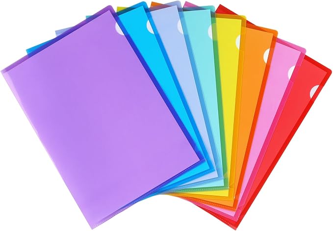 Tamaki 16 Pack Clear Plastic Folders Sleeves by Tamaki