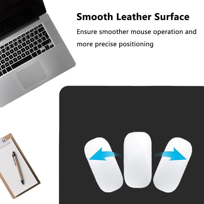 PU Leather Desk Pad Protector Gaming Mouse Pad Non Slip Desk Mat - Image 3