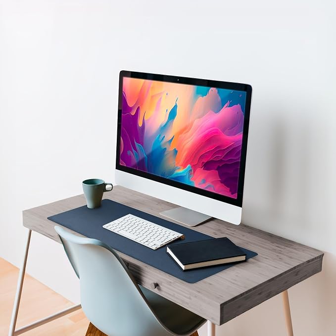 Vine Creations Leather Desk Mat Large 44" x 22", Desk Protector Mat, PU Leather - Image 4
