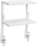 VIVO White Clamp-on 13 inch 2-Tier Desk Shelf, STAND-SHELF2CW | Above or Below by Unknown