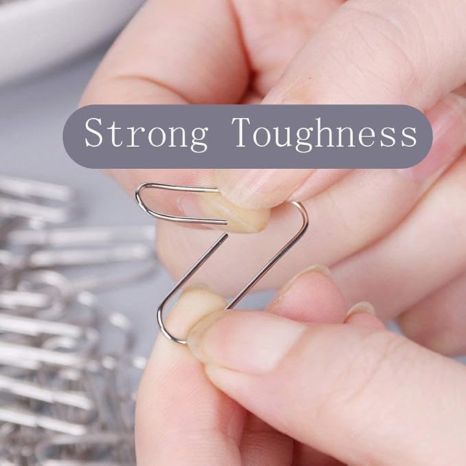 Vinaco Paper Clips Smooth Silver, 100 Pack Paper Clips Large 2Inch, Durable & - Image 3