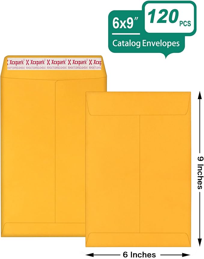 Xxcxpark 120 PCS 6x9 inches Security Catalog Envelopes Printable Self Seal - Image 2