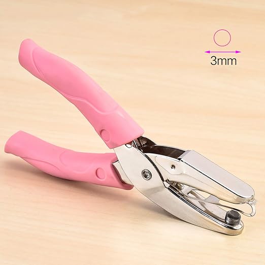 1 Pack 6.3 Inch Length 1/8 Inch Diameter of Circle Hole Handheld Single Paper - Image 2