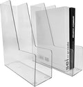Clear Vertical File Holder, 2 pack, by RHONZHAO