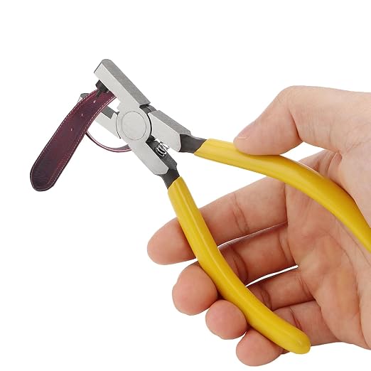Watch Belt Leather Hole Puncher Plier Round Hole Punch Pliers Universal 2.0mm by RongonPrecisionToolsBetterWork