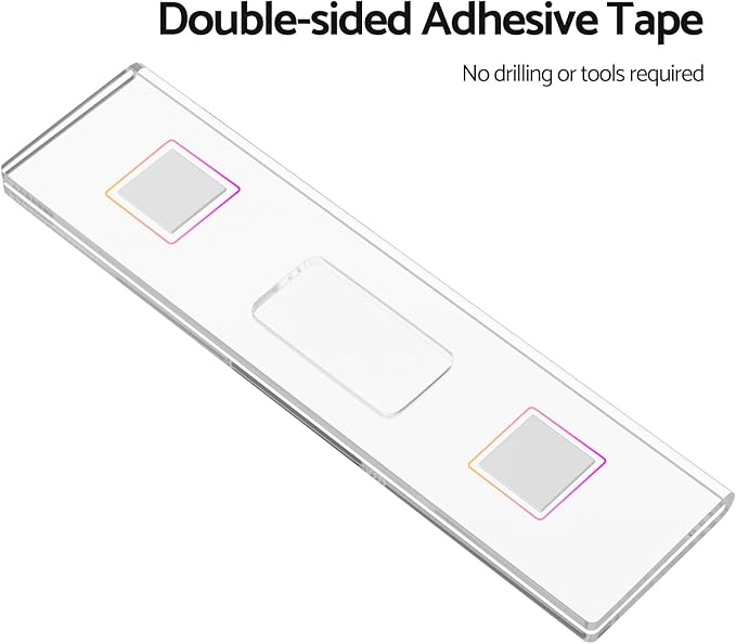 HlIMIEI Acrylic Name Plates for Doors, 5 Pack Self-Adhesive Wall Name Holders 2 - Image 5