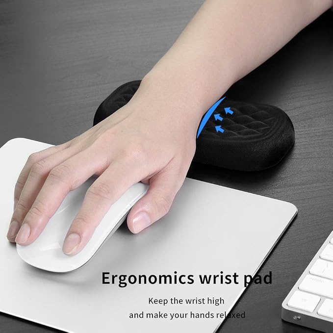 Vaydeer Mouse Wrist Rest Pad, Memory Foam Hand Rest Support Padded - Image 4