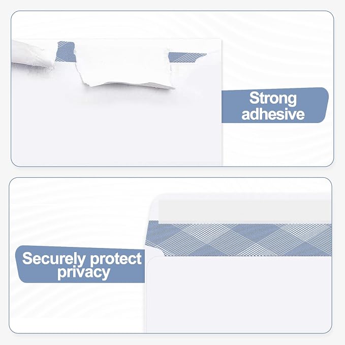 750#10 Security Envelopes, PANDRI Self Seal Windowless Envelopes, Security Tint - Image 3