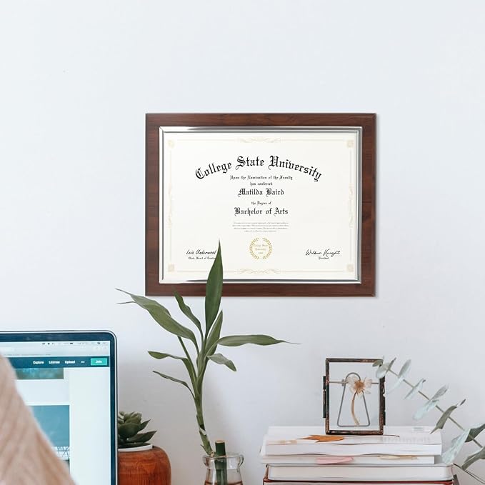 PlaqueMaker Certificate Frame, Cherry Wood - Image 3