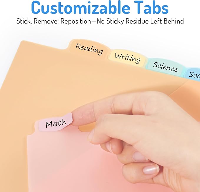 Forvencer 8 Count Dividers for 3 Ring Binder, 8 tabs Binder Dividers - Image 7