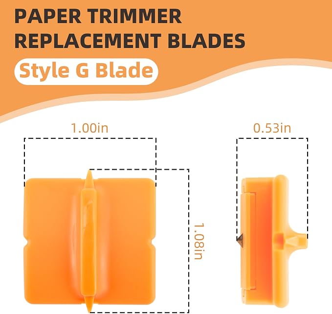 4-Pack Paper Trimmer Blades 195960-1001 Replacement - Image 3