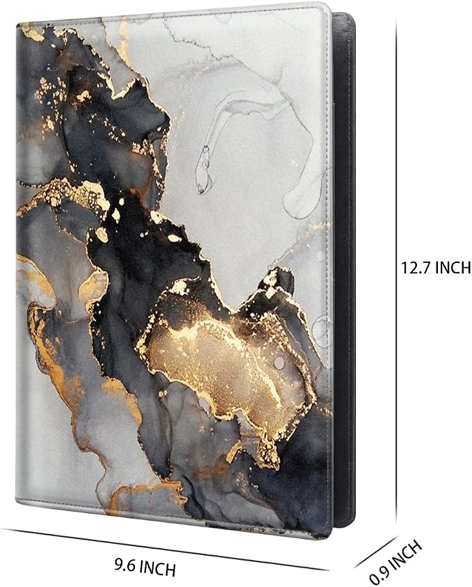Padfolio Business/Resume Portfolio Folder, Marble Leather Interview Organizer - Image 4