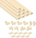 D-Line 157in Cord Cover Kit, Self-Adhesive Wire Hiders, Paintable Cable Raceway by D-LineUSAinc