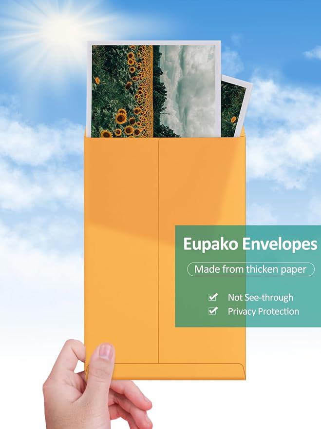 Eupako Catalog Envelopes 6x9 Small Brown Envelopes Self Seal 250 Pack - Image 4