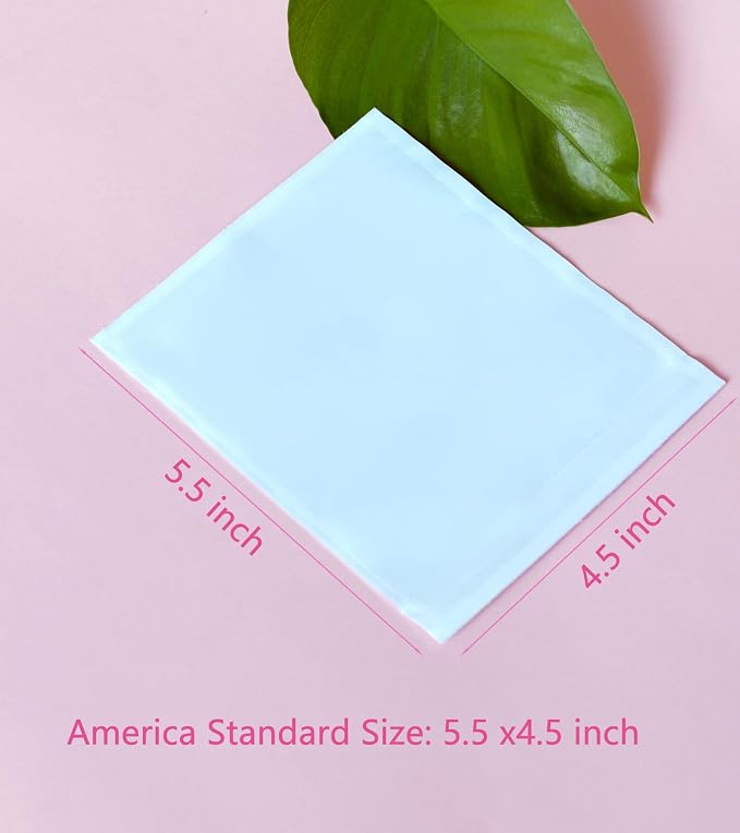 100 PCS 4.5"x 5.5" Clear Self-Adhesive Packing List Envelopes - Image 5