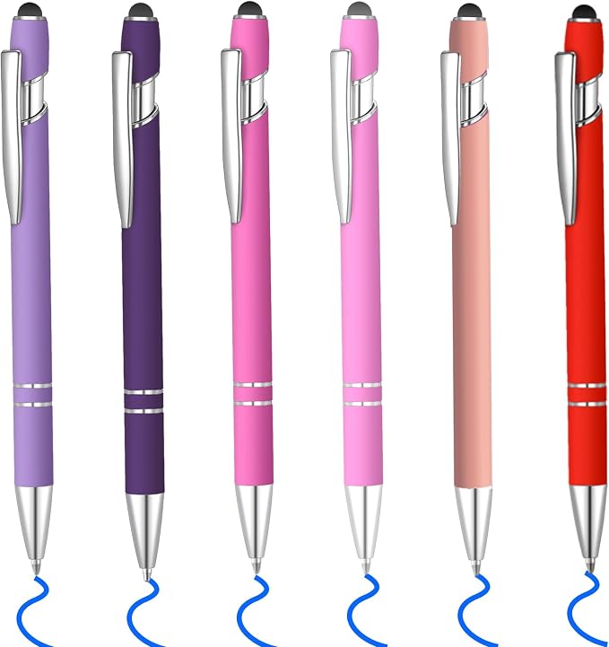 6 Pcs Blue Ink Ballpoint Pen by Lragvtbk