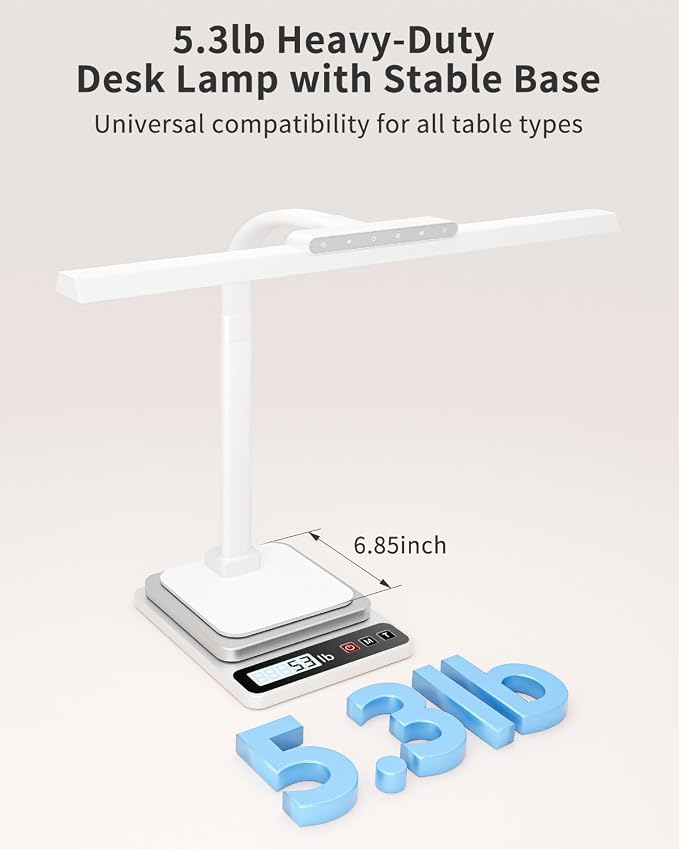 24W Clamp on Desk Lamp for Home Office, Touch Control Light - Image 5
