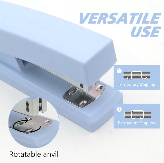 Blue Office Stapler, 25 Sheet Capacity - Image 3