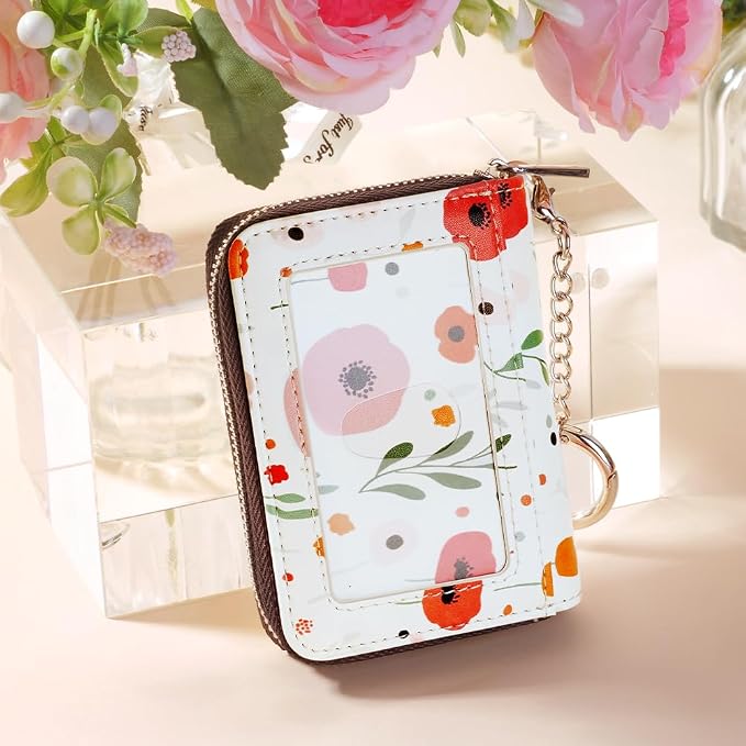 FurArt Zipper Wallet Women, RFID Blocking Credit Card Wallet, Business Card - Image 4