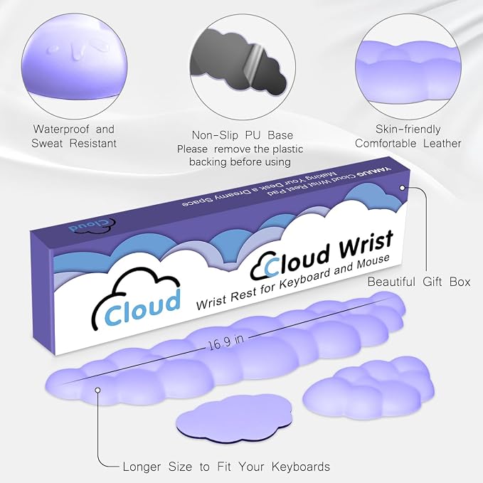 Cloud Wrist Rest Keyboard Palm Rest - Image 5