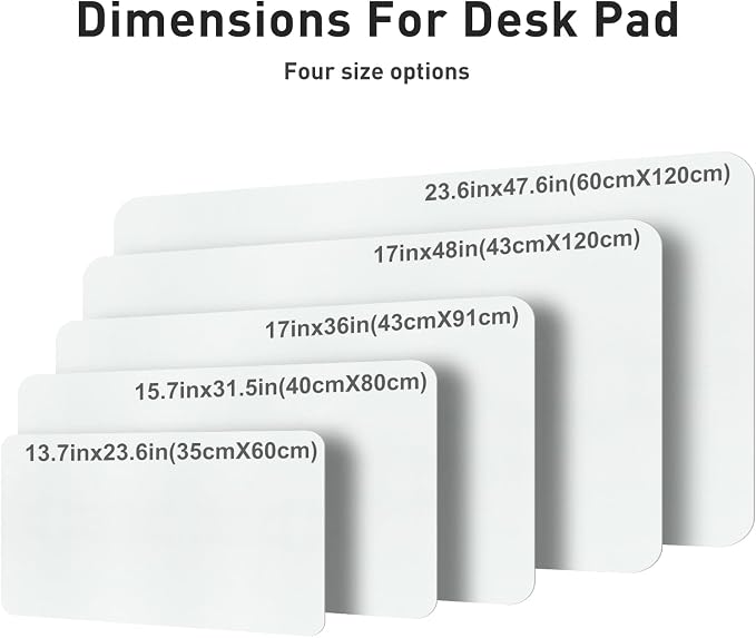 Aothia Faux Leather Desk Mat – Large Mouse Pad, Non-Slip PU Leather Blotter - Image 5