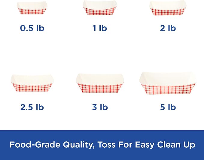 Karat Paper Food Trays Disposable Sturdy Food Boats, Leak Resistant | Ideal - Image 6