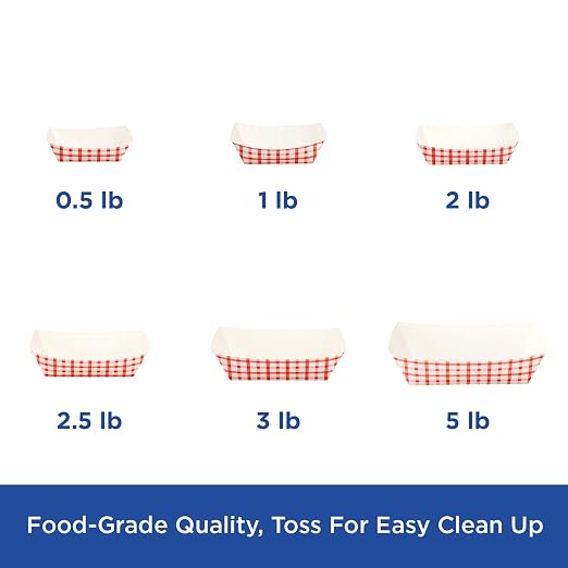 Karat Paper Food Trays Disposable Sturdy Food Boats, Leak Resistant | Ideal - Image 7