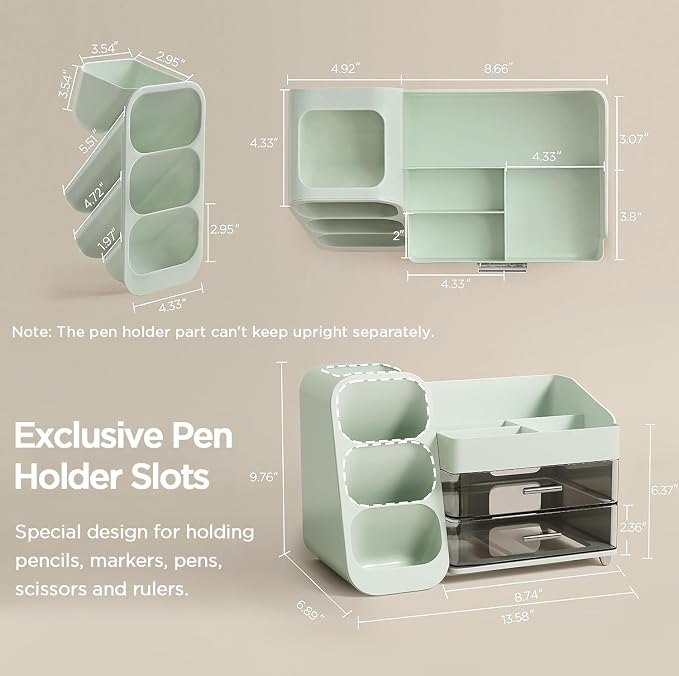 HBlife Desk Organizer with Pen Pencil Holder - Image 5