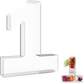 13.8" Extra Large Acrylic Number Charcuterie Board Box, Reusable Fillable by RUFHVTY