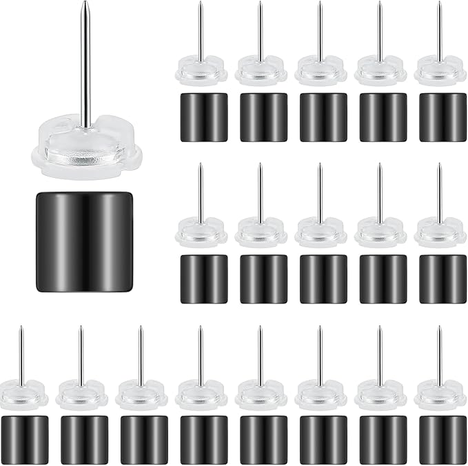 Outus 20 Sets Magnetic Push Pin Magnet Thumb Tack Poster Hanger Thumb Tacks by Outus