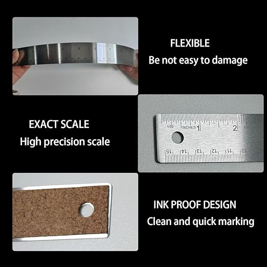 6-Inch and 12-Inch Stainless Steel Metal Ruler - Image 4