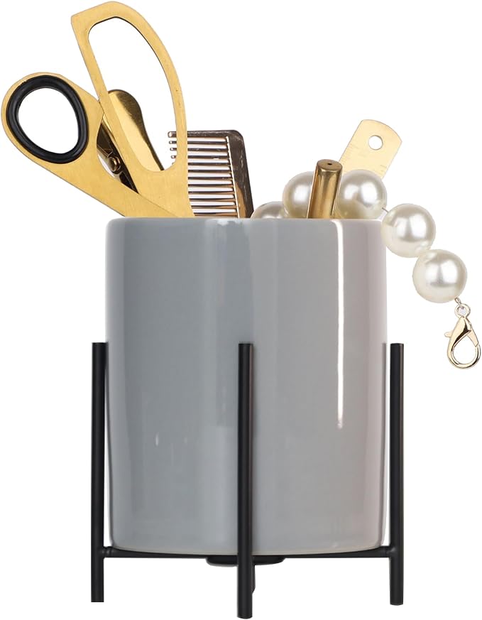 Grey Pen cup, Pencil Holders Pen Holders Desk Accessories by SIEBOLD