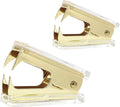 NatSumeBasics Clear Acrylic Staple Remover 2pcs Cute Gold Staple Stapler by NatSumeBasics