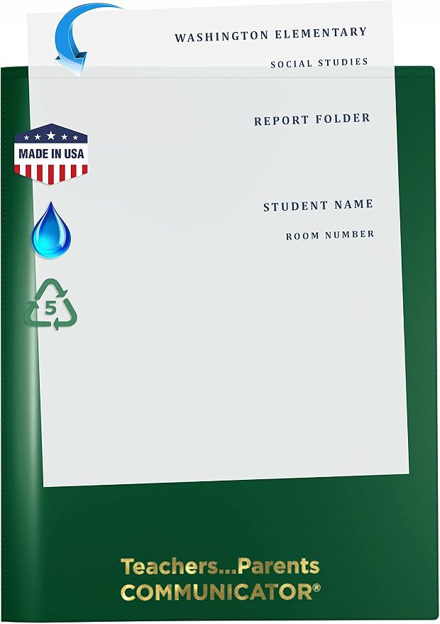 Nicky's Folder® English Communicator, Parent-Teacher Folder, Patented - Image 2