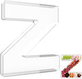13.8" Extra Large Acrylic Letter Charcuterie Board Box, Reusable Fillable by RUFHVTY