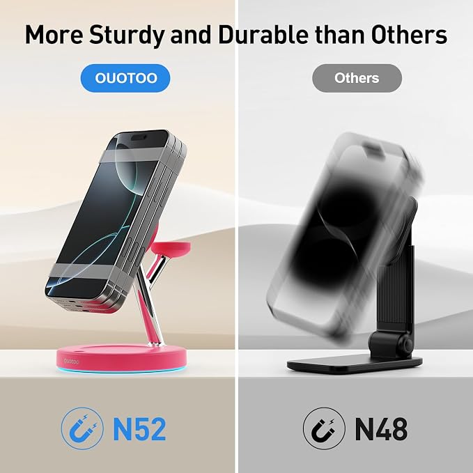 【Adjustable Blue Ambient Light】 Wireless Charger 3 in 1 - Image 6