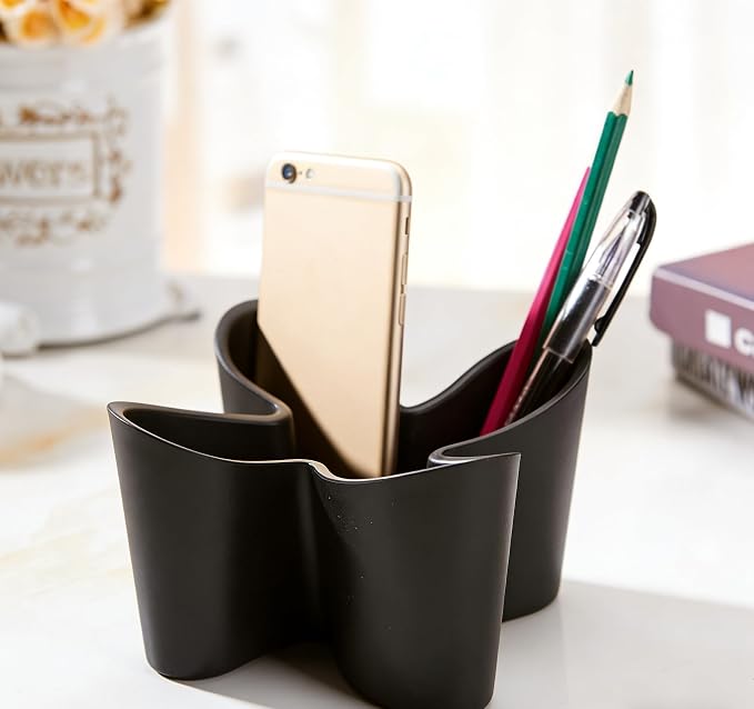 Khakho Flower Shape Remote Control Holder, Desk Organizer Storage Container - Image 8