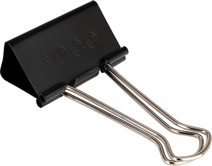 ACCO Brands Binder Clips, 1 Box, 12 Clips/Box - Image 4