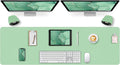 Large Green Desk Mat, Long Mouse Pads by Meetcolor