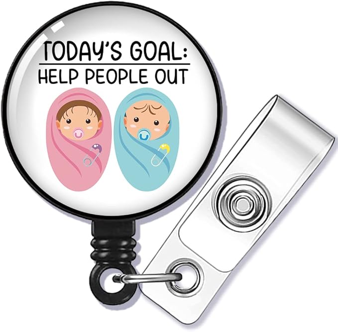 Today's Goal Help People Out Badge Reel Retractable by GEYGIE